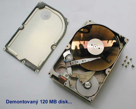 120GB disk - rozmontovaný